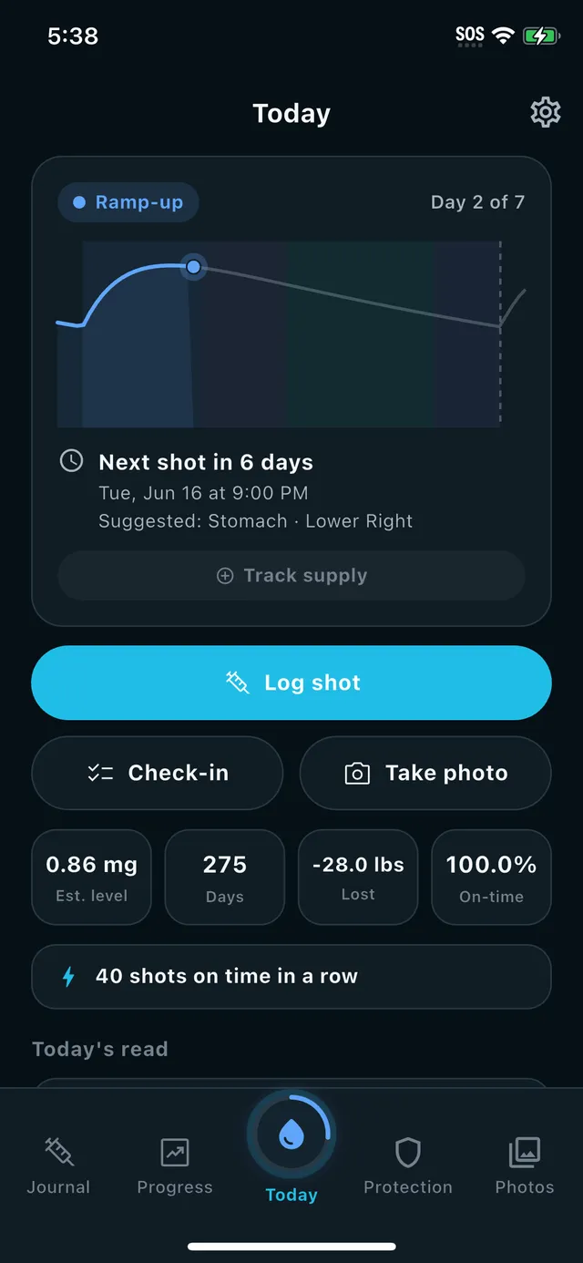 ShotLock — Der GLP-1-Tracker, der deine Apps blockiert, bis du protokollierst