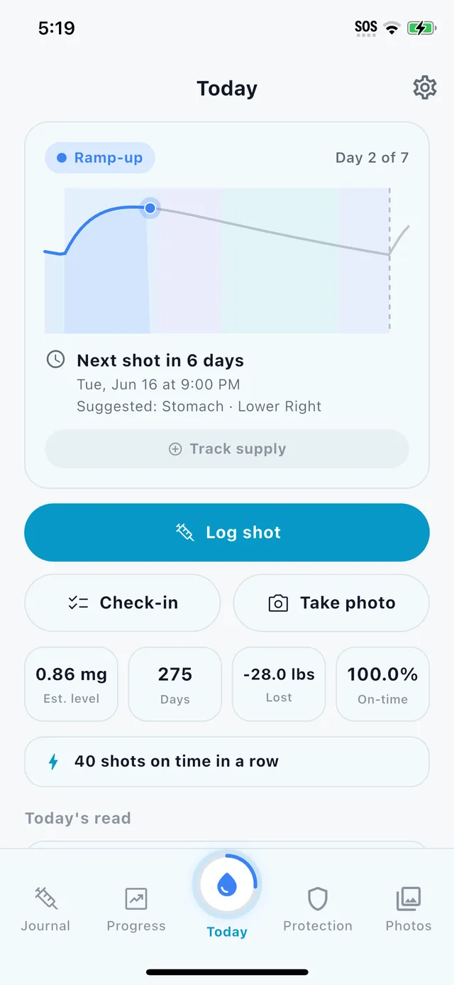 ShotLock — Der GLP-1-Tracker, der deine Apps blockiert, bis du protokollierst